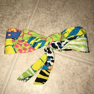 Multi colored bikini top